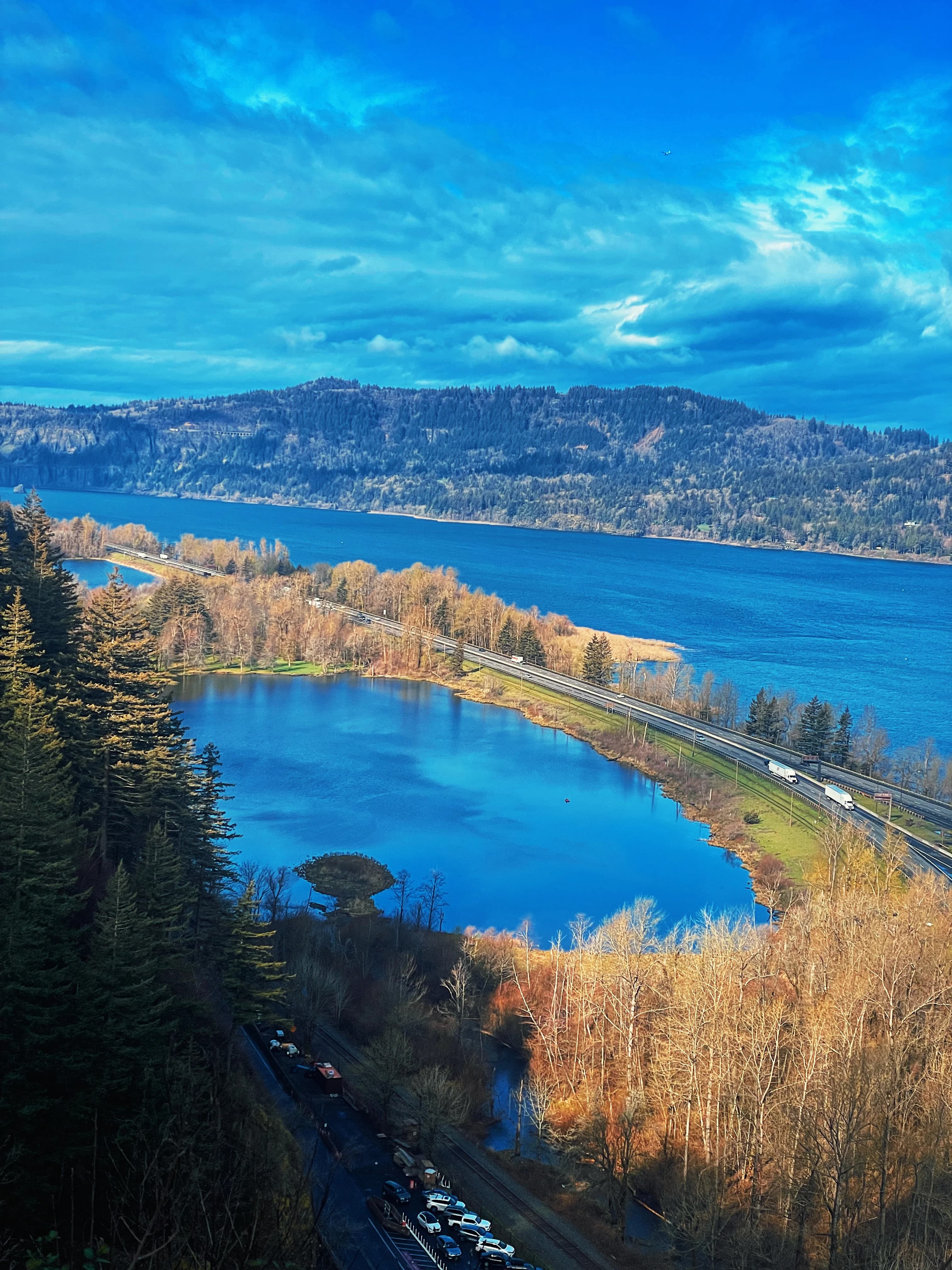 Lake and a huge pond